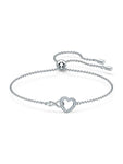 Infinity Heart Rhodium-Plated & Crystal Bracelet