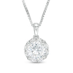 1.00 CT. T.W. Certified Canadian Diamond Frame Pendant