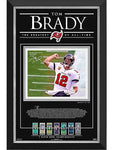 Tom Brady Ltd Ed Of 212 Frame With Facsimile Autograph